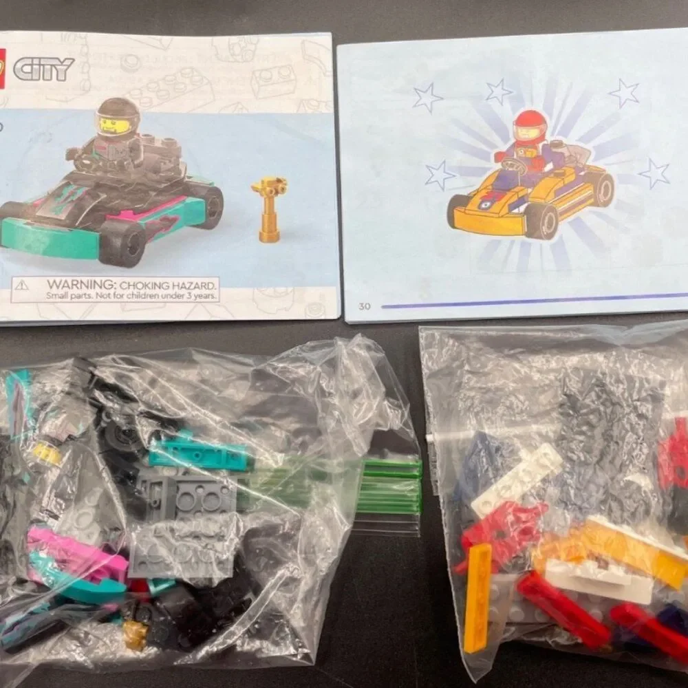 3 LEGO Sets: 75333 Star Wars Starfighter, 76914 Ferrari, 60400 Go Karts -Manuals - Picture 10 of 14